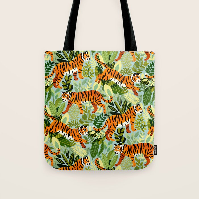 Bright Bengal Tiger Jungle Tote Bag Gallery Image 1