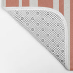 Classic Stripes XLVII - Brick Red Bath Mat Gallery Image 2