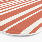 Classic Stripes XLVII - Brick Red Bath Mat Gallery Image 3
