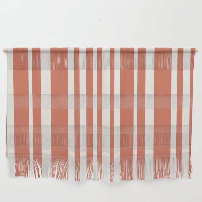 Classic Stripes XLVII - Brick Red Wall Hanging Gallery Image 1