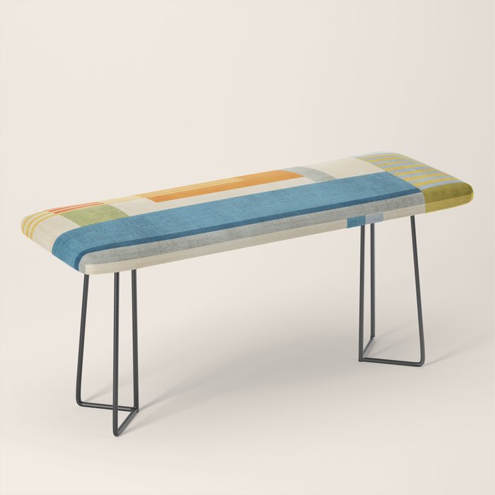 Colorful Geometric Modern Design Art I Bench Gallery Image 1