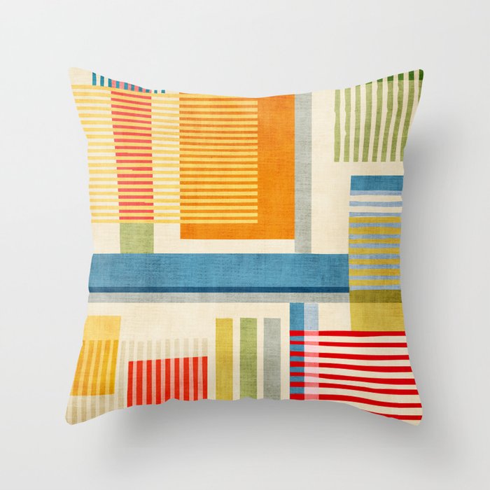 Colorful Geometric Modern Design Art I Throw Pillow Gallery Image 6