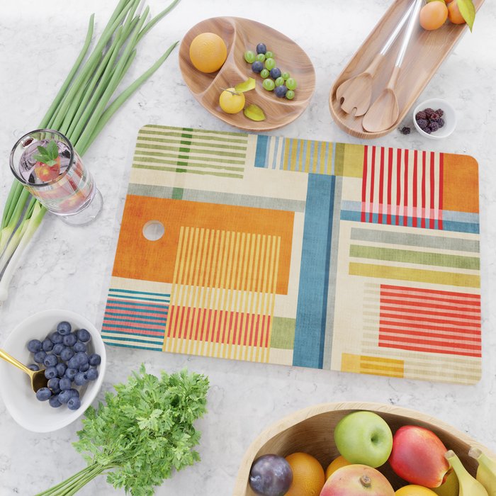 Colorful Geometric Modern Design Art I Cutting Board Gallery Image 2