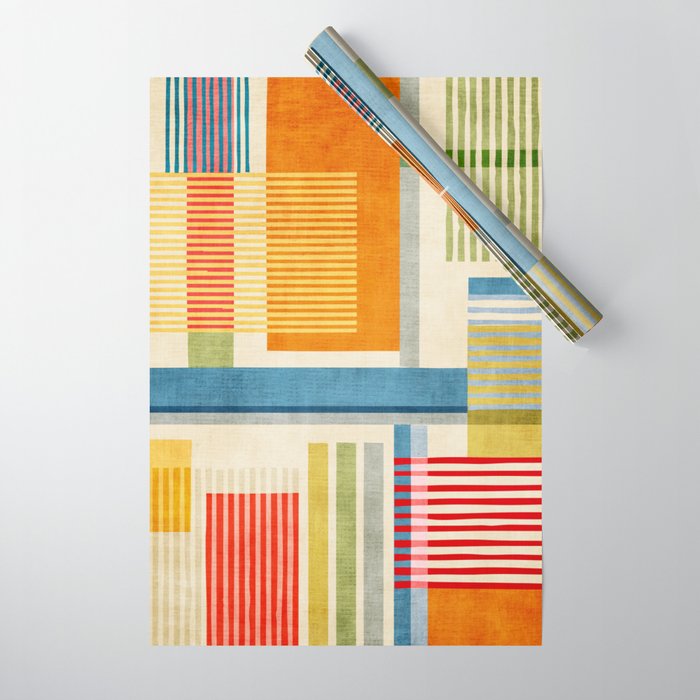 Colorful Geometric Modern Design Art I Wrapping Paper Gallery Image 1