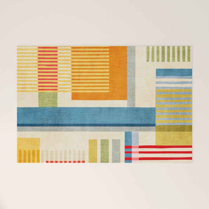 Colorful Geometric Modern Design Art I Welcome Mat Gallery Image 1