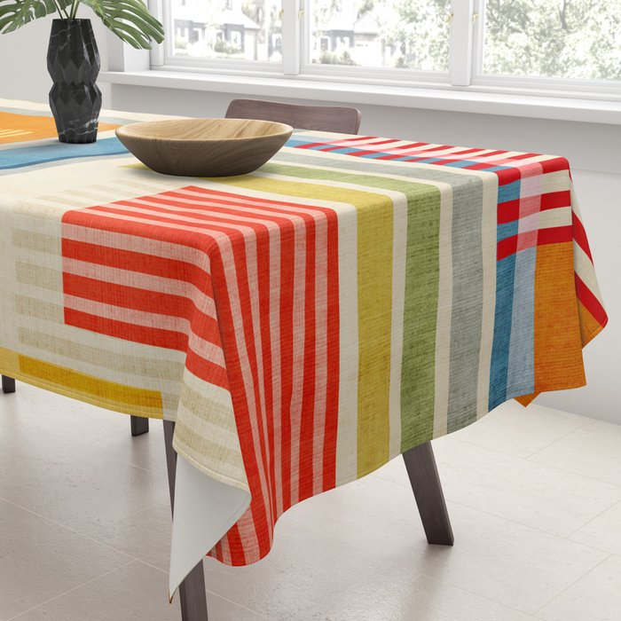 Colorful Geometric Modern Design Art I Tablecloth Gallery Image 3