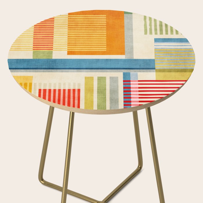 Colorful Geometric Modern Design Art I Side Table Gallery Image 2