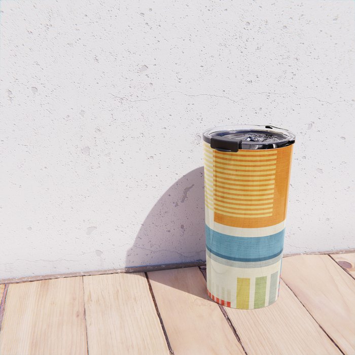Colorful Geometric Modern Design Art I Travel Mug Gallery Image 4