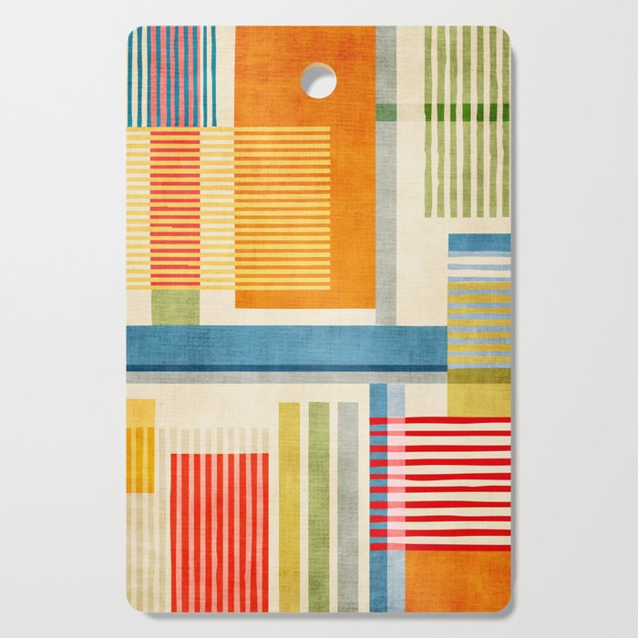 Colorful Geometric Modern Design Art I Cutting Board Gallery Image 1