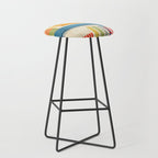 Colorful Geometric Modern Design Art I Stool Gallery Image 1