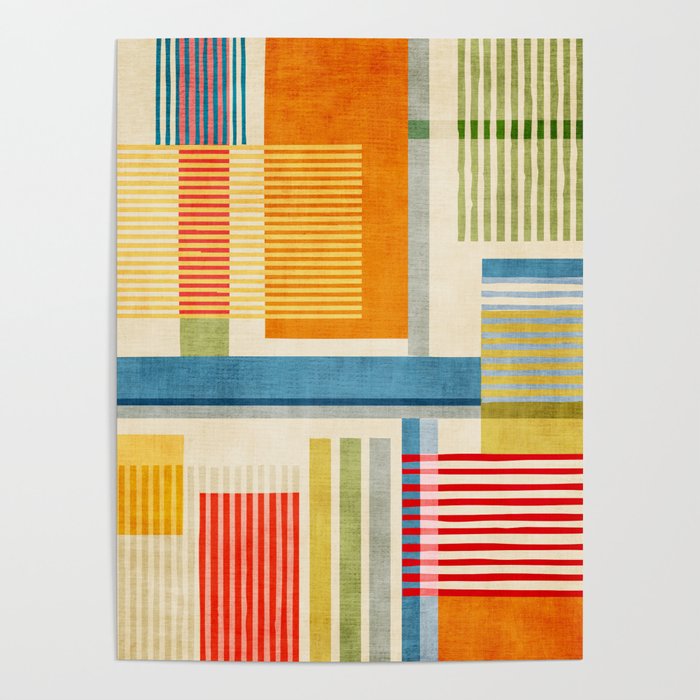 Colorful Geometric Modern Design Art I Poster Gallery Image 1