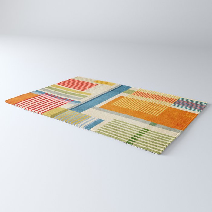 Colorful Geometric Modern Design Art I Rug Gallery Image 3