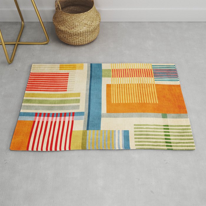 Colorful Geometric Modern Design Art I Rug Gallery Image 1