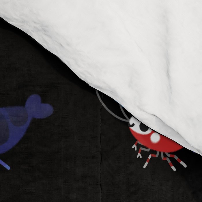 Red and blue shrimp Comforter Gallery Image 4