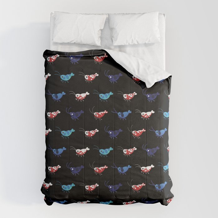 Red and blue shrimp Comforter Gallery Image 1