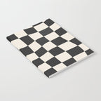 Black and White Wavy Checkered Pattern Notebook Gallery Image 2