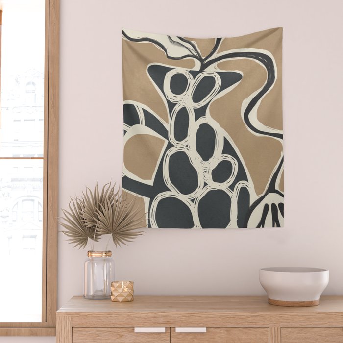 Abstract Botany 2 Wall Tapestry Gallery Image 2