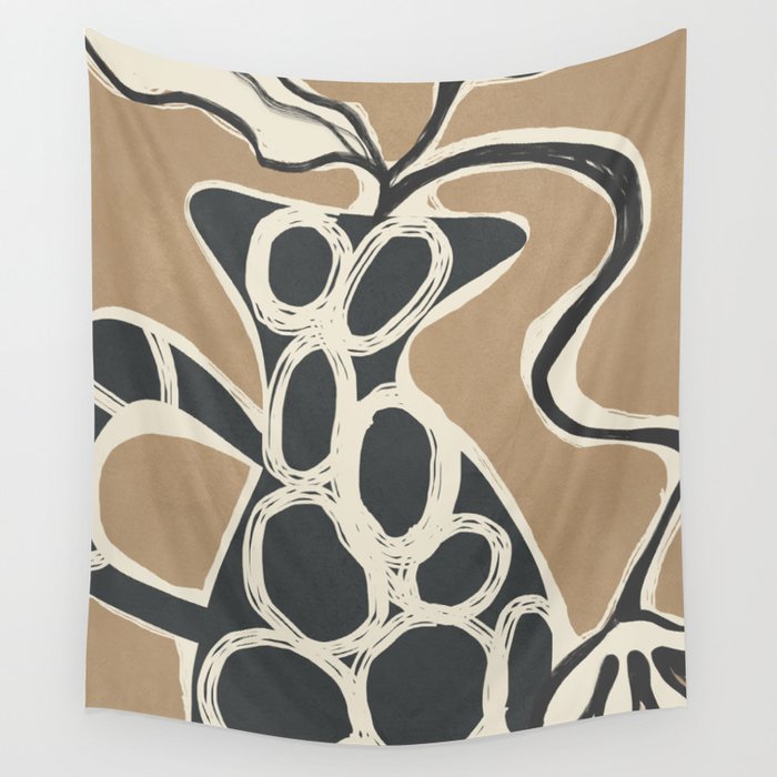 Abstract Botany 2 Wall Tapestry Gallery Image 1