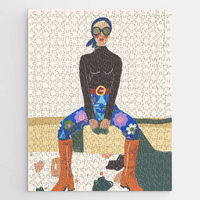 Retro Girl Jigsaw Puzzle Gallery Image 1