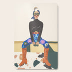 Retro Girl Cutting Board Gallery Image 1