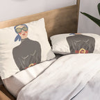 Retro Girl Pillow Sham Gallery Image 2