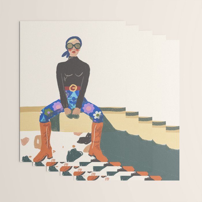 Retro Girl Wrapping Paper Gallery Image 3