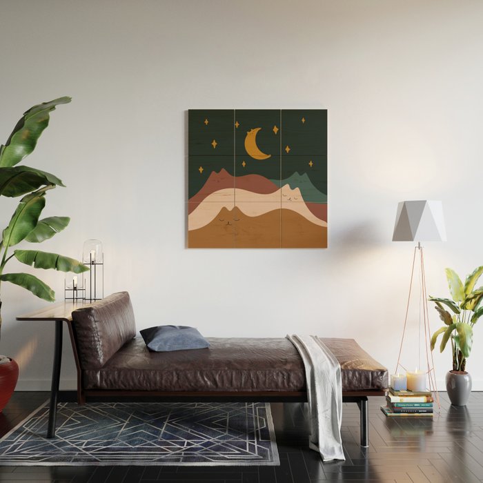 Cat Landscape 133 Wood Wall Art Gallery Image 2