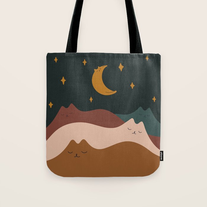 Cat Landscape 133 Tote Bag Gallery Image 1