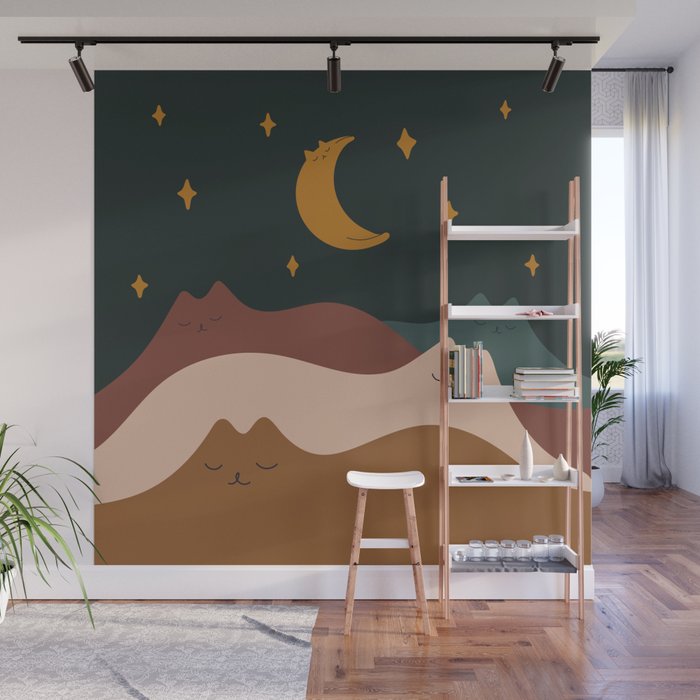 Cat Landscape 133 Wall Mural Gallery Image 1