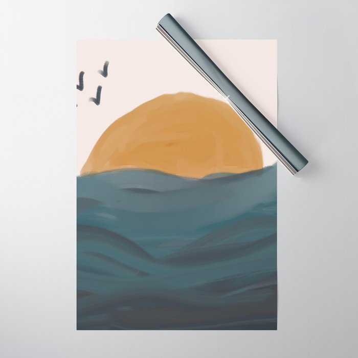 Smooth Wave Wrapping Paper Gallery Image 1