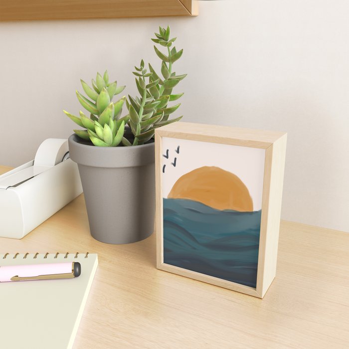 Smooth Wave Mini Art Print Gallery Image 2