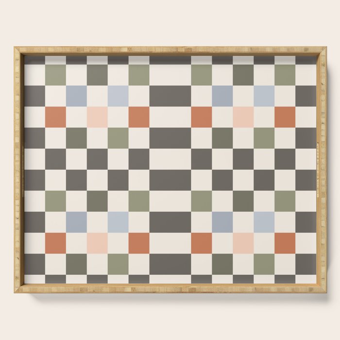 Fall Checkerboard Serving Tray Gallery Image 1