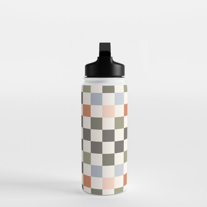Fall Checkerboard Water Bottle Gallery Image 3