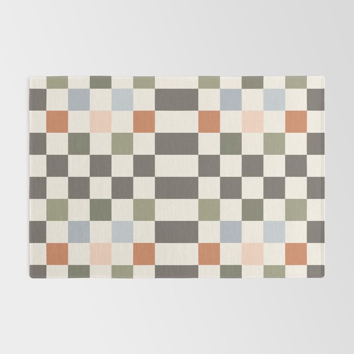 Fall Checkerboard Rug Gallery Image 2