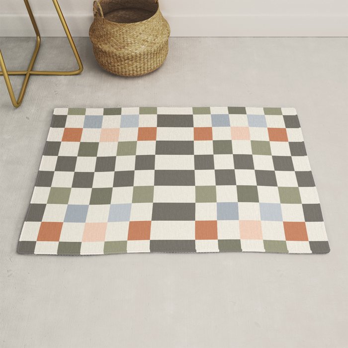 Fall Checkerboard Rug Gallery Image 1