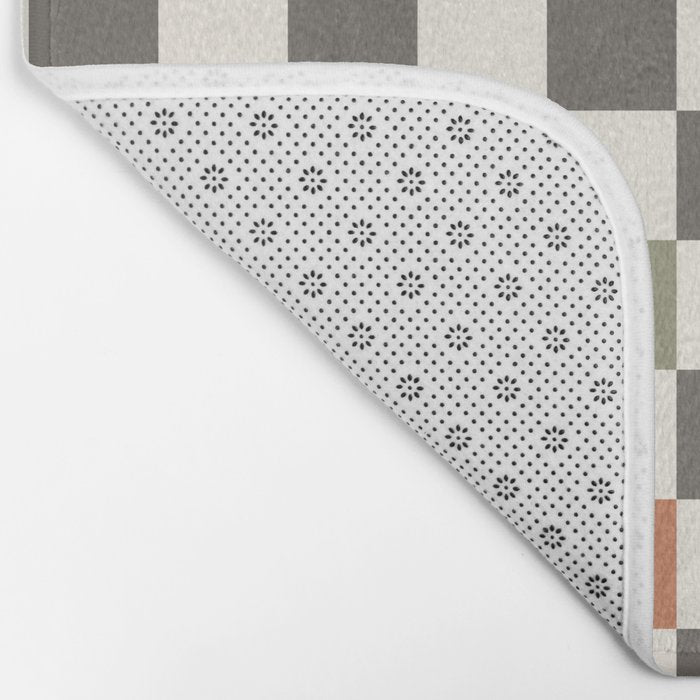 Fall Checkerboard Bath Mat Gallery Image 2