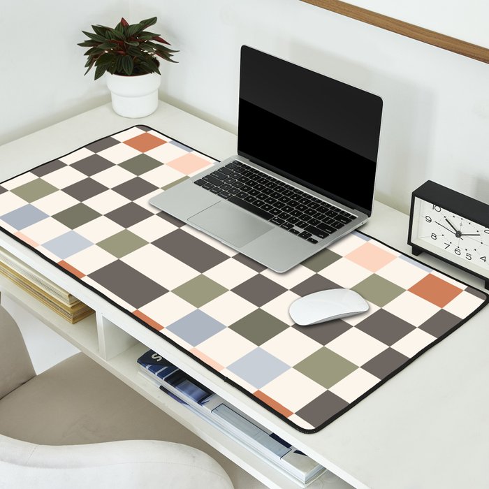 Fall Checkerboard Desk Mat Gallery Image 2