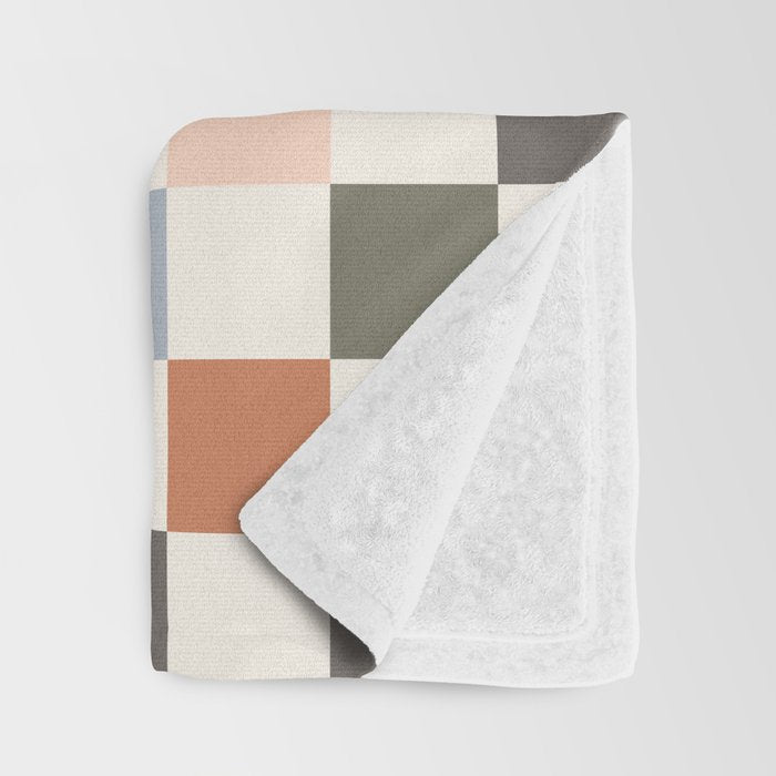 Fall Checkerboard Throw Blanket Gallery Image 3