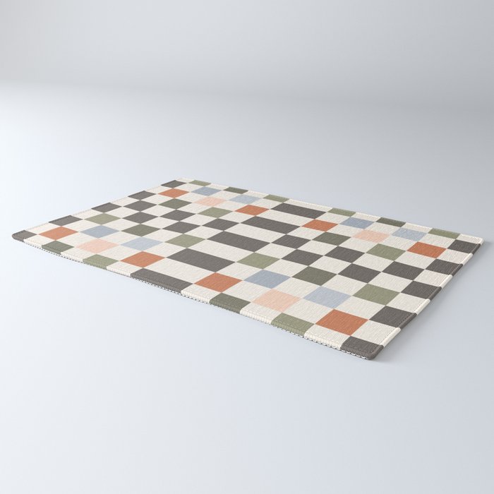 Fall Checkerboard Rug Gallery Image 3