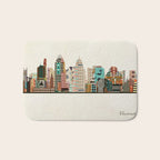 cincinnati ohio skyline Bath Mat Gallery Image 1