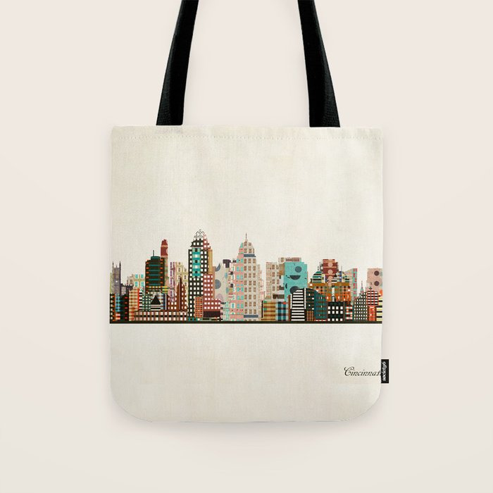 cincinnati ohio skyline Tote Bag Gallery Image 1