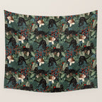 Tropical Black Panther Wall Tapestry Gallery Image 4