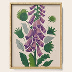 Contemporary Botanical Garden Foxglove in Bloom Serving Tray Gallery Image 1