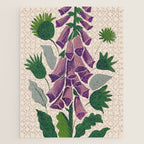 Contemporary Botanical Garden Foxglove in Bloom Jigsaw Puzzle Gallery Image 1