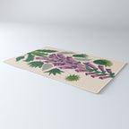 Contemporary Botanical Garden Foxglove in Bloom Rug Gallery Image 3