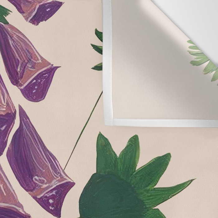 Contemporary Botanical Garden Foxglove in Bloom Wall Tapestry Gallery Image 3