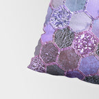 Purple geometric hexagonal elegant & luxury pattern Pillow Sham Gallery Image 4