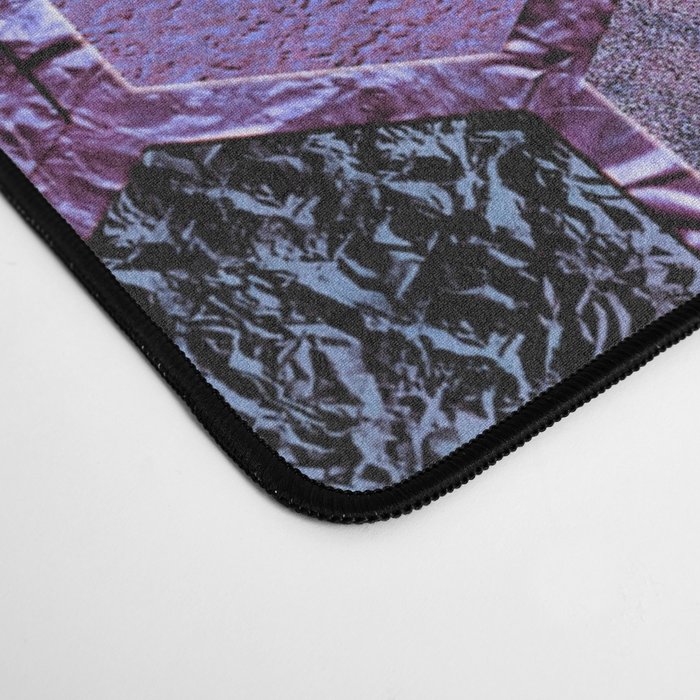 Purple geometric hexagonal elegant & luxury pattern Desk Mat Gallery Image 4