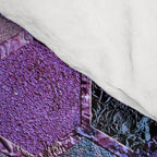 Purple geometric hexagonal elegant & luxury pattern Comforter Gallery Image 4