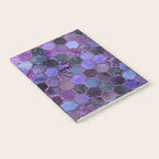 Purple geometric hexagonal elegant & luxury pattern Notebook Gallery Image 2